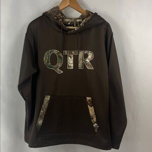 Gamehide Hunting Brown Hoodie Camouflage Details‎ Outdoors Performance Size M